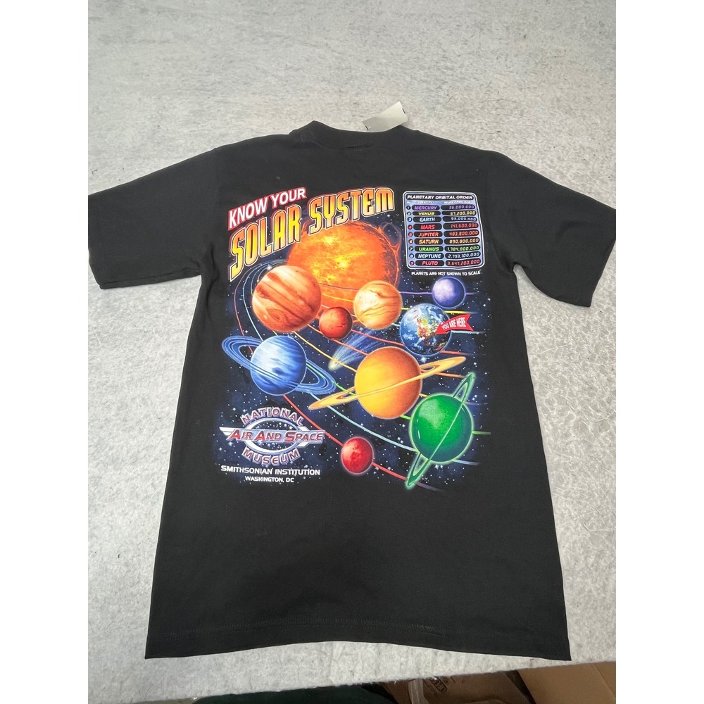 Smithsonian National Air and Space Museum Solar System T-Shirt‎ Small NWT Y2K